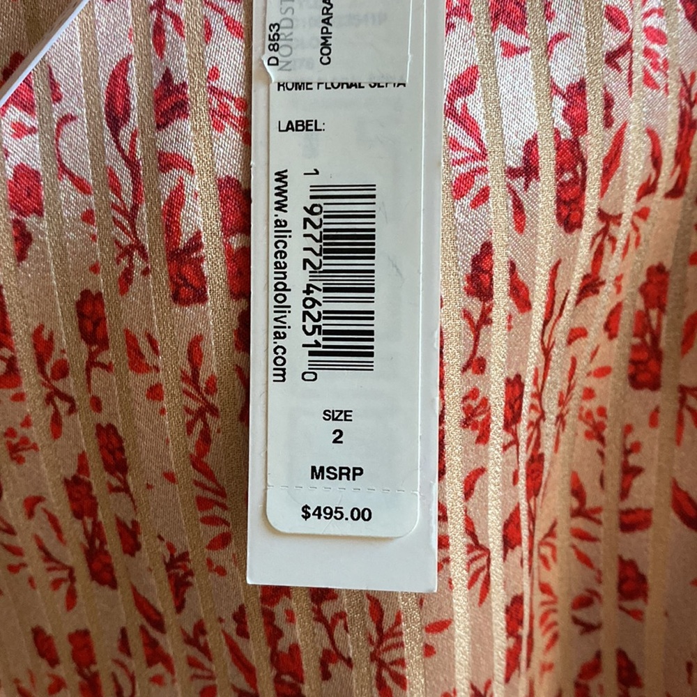 Alice and Olivia mollie floral satin dress - Picture 6 of 15